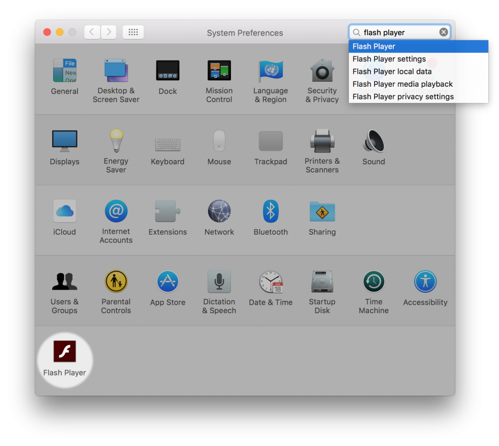 get latest flash player for mac
